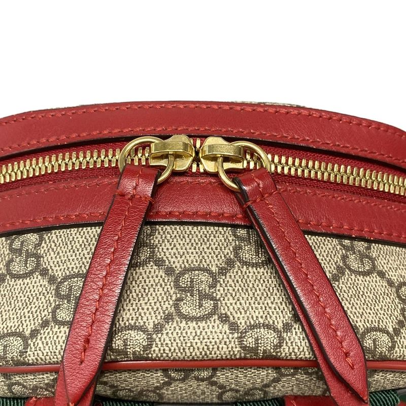 Gucci Backpack Sac GG Plus GG Supremesherry (web) 427042 Gray Beige X Dark Gray