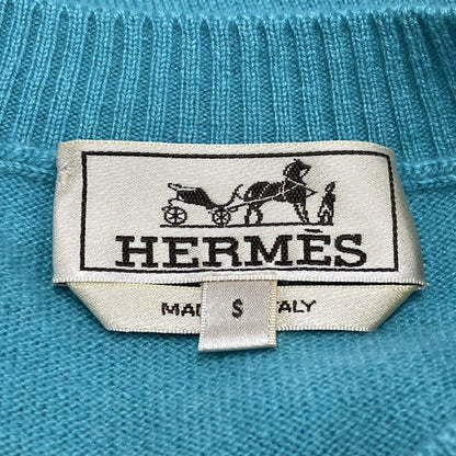 Hermes Short Sleeved Sweater Size S Men's - Yellow Green And Light Green