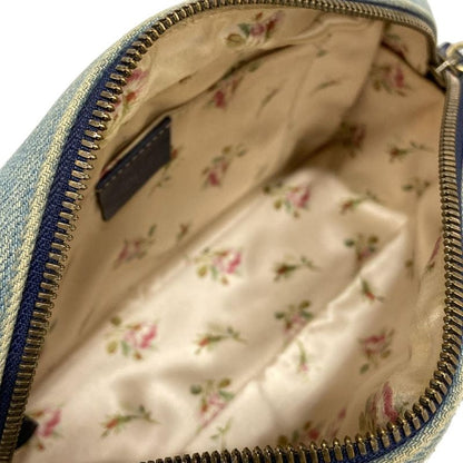 Gucci Shoulder Bag GG Marmont 447632 Light Blue And Blue Chain Shoulder/faux