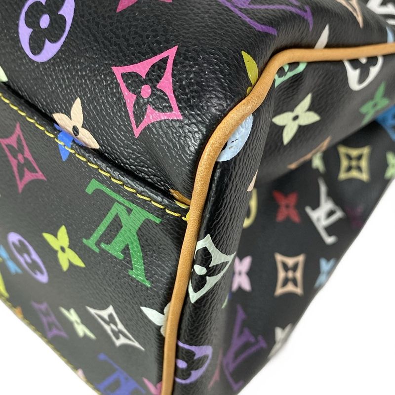 Louis Vuitton Shoulder Bag Monogram Multicolor Aurelia MM M40095 Noir Black