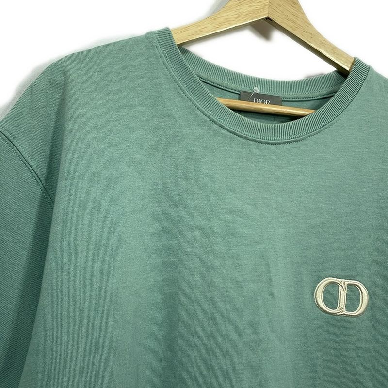 Dior/christian Dior Short Sleeve T-shirt Size L Men's 943j605a0554 Green