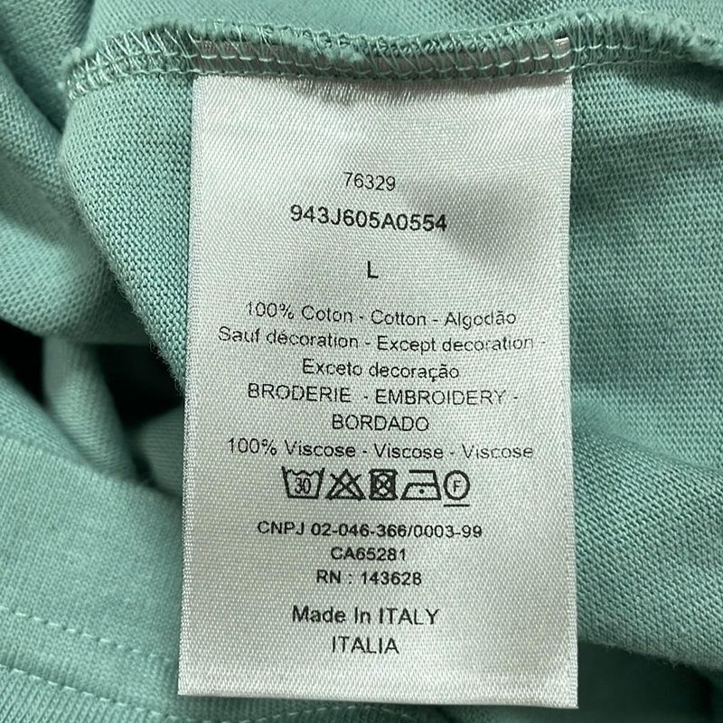 Dior/christian Dior Short Sleeve T-shirt Size L Men's 943j605a0554 Green