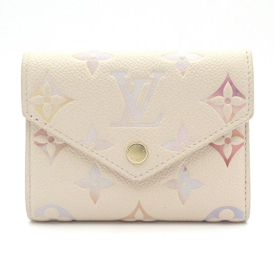 Louis Vuitton Trifold Wallet Bicolor Monogram Empreinte Portefeuille Victorine