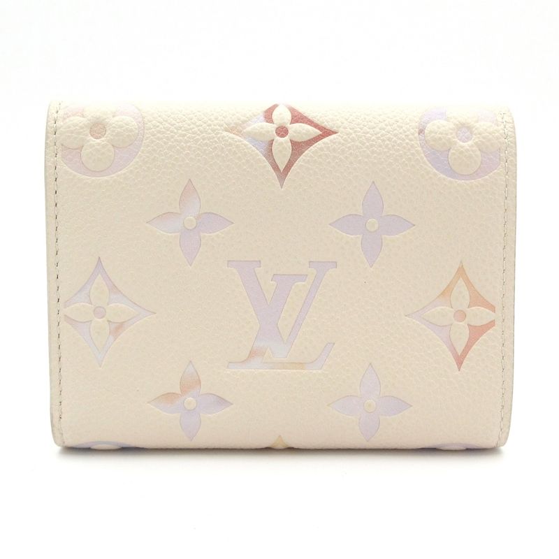 Louis Vuitton Trifold Wallet Bicolor Monogram Empreinte Portefeuille Victorine
