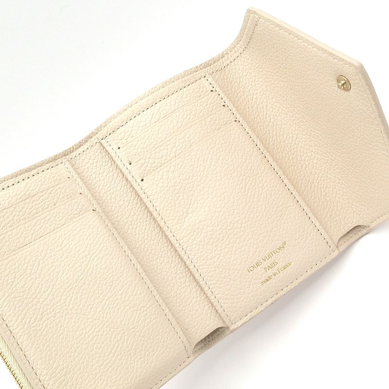 Louis Vuitton Trifold Wallet Bicolor Monogram Empreinte Portefeuille Victorine