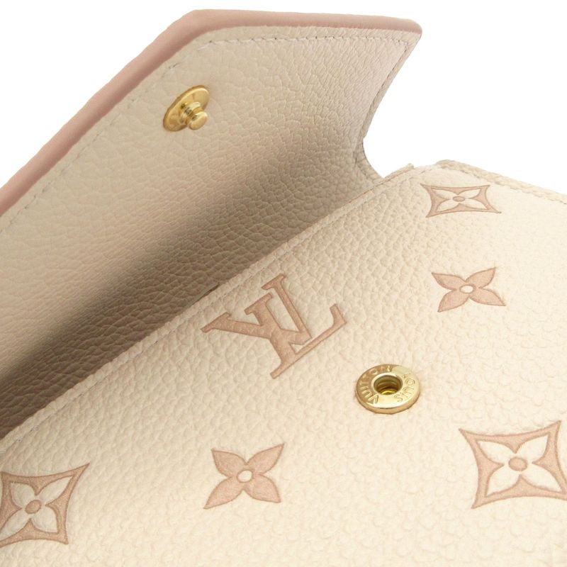 Louis Vuitton Trifold Wallet Bicolor Monogram Empreinte Portefeuille Victorine