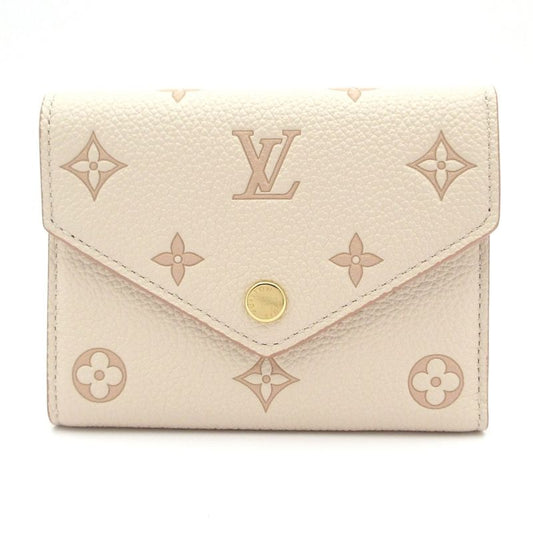 Louis Vuitton Trifold Wallet Bicolor Monogram Empreinte Portefeuille Victorine