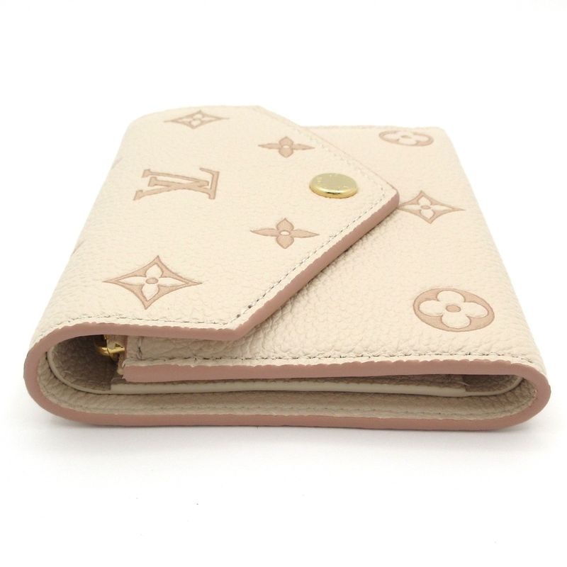 Louis Vuitton Trifold Wallet Bicolor Monogram Empreinte Portefeuille Victorine