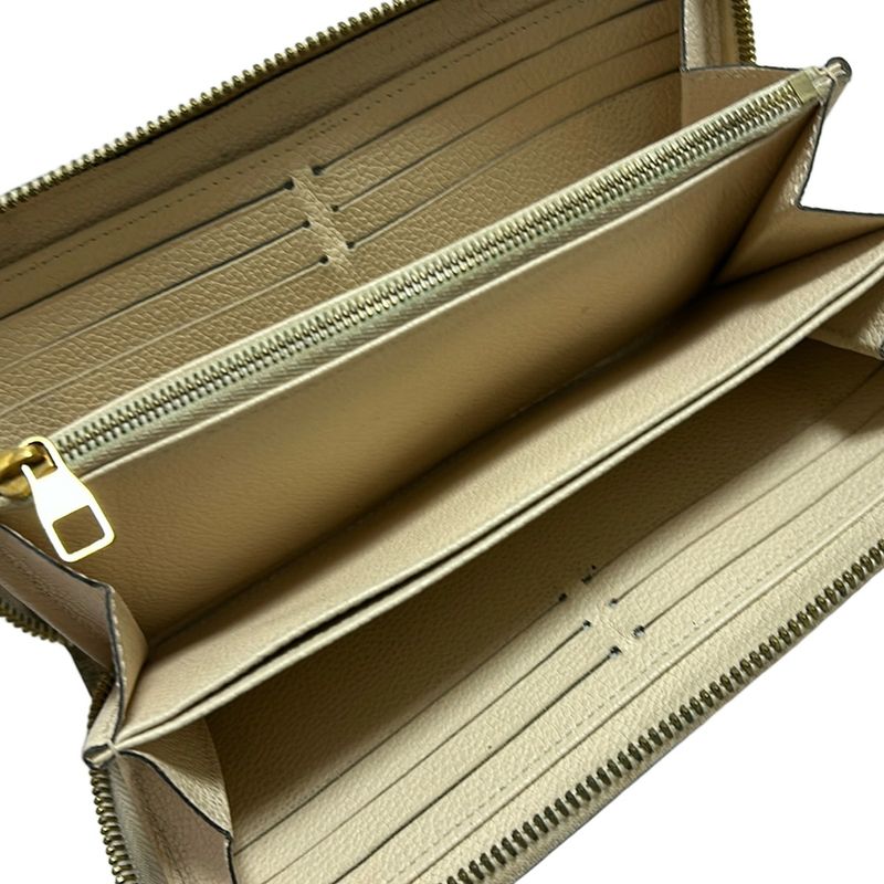 Louis Vuitton Monogram Empreinte Zippy Wallet M64089 Clesme Leather Cowhide