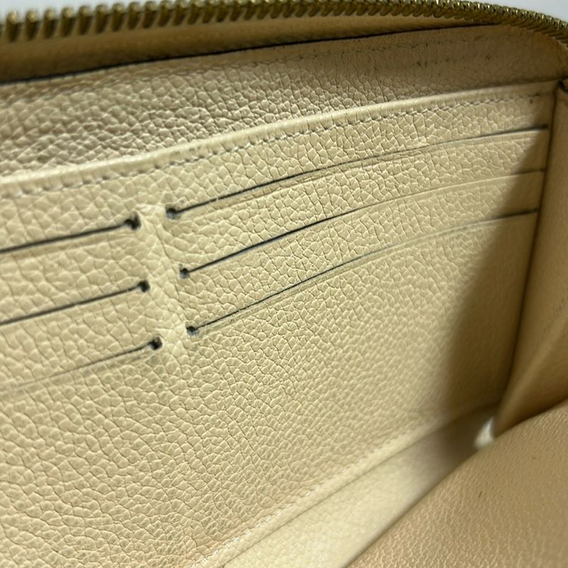 Louis Vuitton Monogram Empreinte Zippy Wallet M64089 Clesme Leather Cowhide
