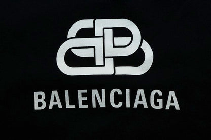 Balenciaga BB LOGO Printed Hoodie Black M 570792 Tev19 BB Logo Print Hoodie