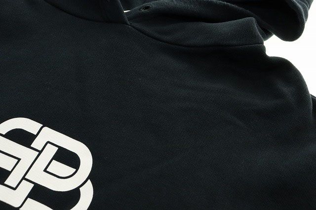 Balenciaga BB LOGO Printed Hoodie Black M 570792 Tev19 BB Logo Print Hoodie