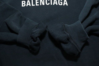Balenciaga BB LOGO Printed Hoodie Black M 570792 Tev19 BB Logo Print Hoodie