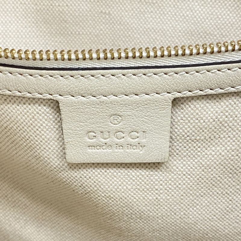 Gucci Tote Bag GG Canvas Horsebit 623694 Canvas Brown White Gold Hardware