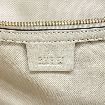 Gucci Tote Bag GG Canvas Horsebit 623694 Canvas Brown White Gold Hardware