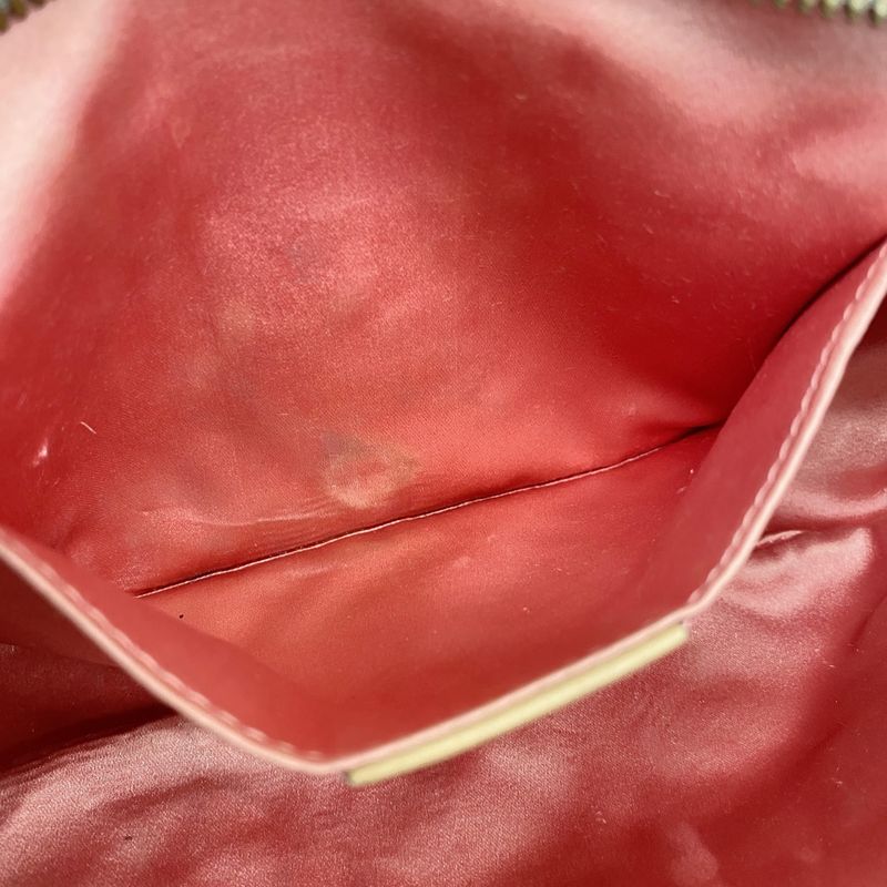 Gucci Shoulder Bag GG Marmont 447632 Leather Silver Gold Hardware Women