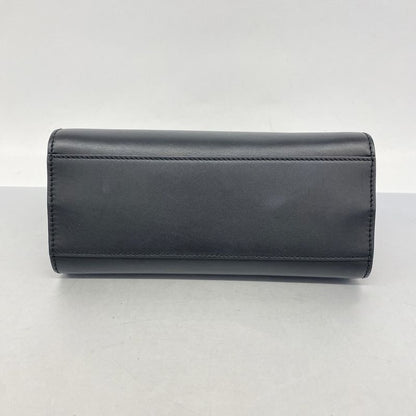 Gucci Handbag Bamboo 470271 Leather Black Gold Hardware 2way Bag Ladies