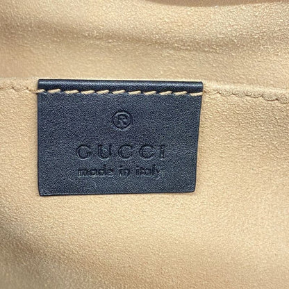 Gucci Handbag Bamboo 470271 Leather Black Gold Hardware 2way Bag Ladies