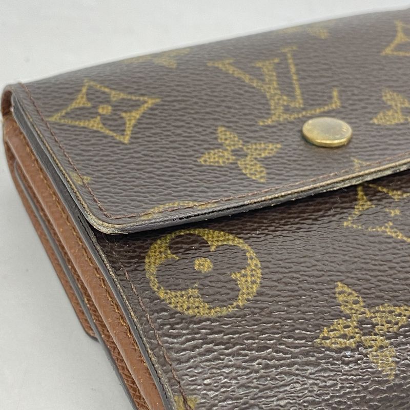 Louis Vuitton Wallet Monogram Porte Monebier Carte Cles Di M61652 Brown Men