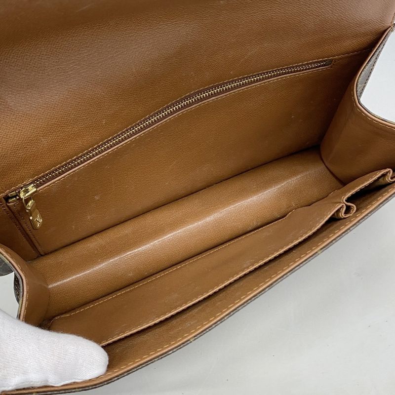 Louis Vuitton Clutch Bag Monogram Pochette Dame GM M51810 Brown Men's