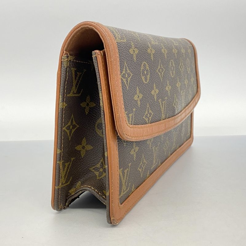 Louis Vuitton Clutch Bag Monogram Pochette Dame GM M51810 Brown Men's