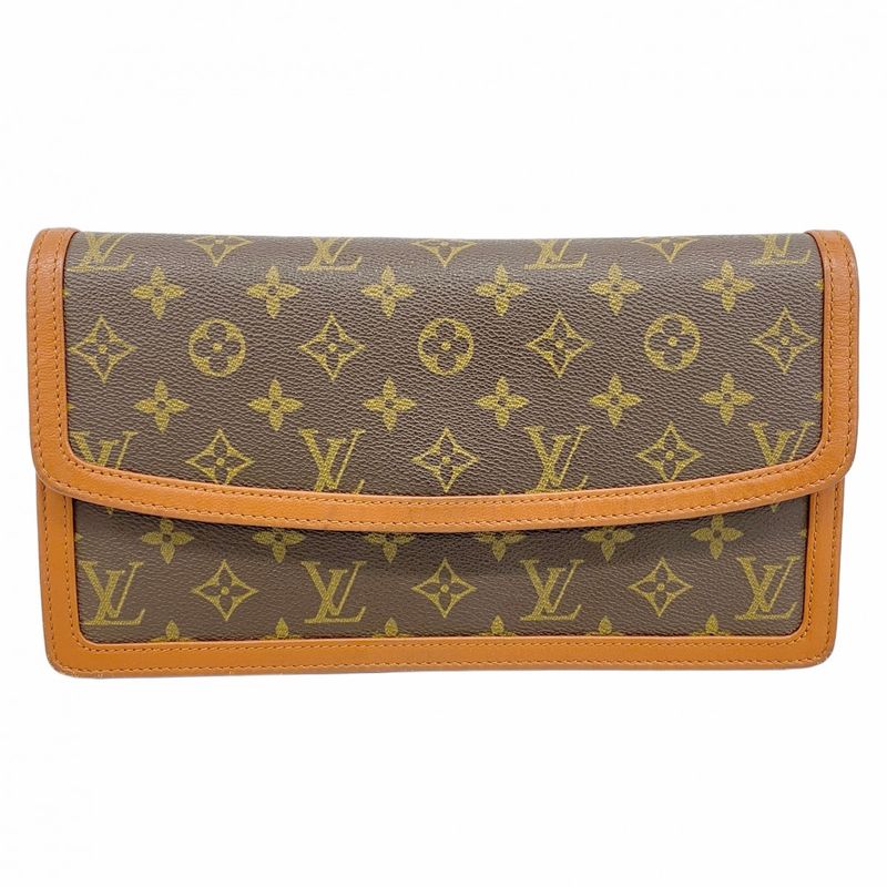 Louis Vuitton Clutch Bag Monogram Pochette Dame GM M51810 Brown Men's