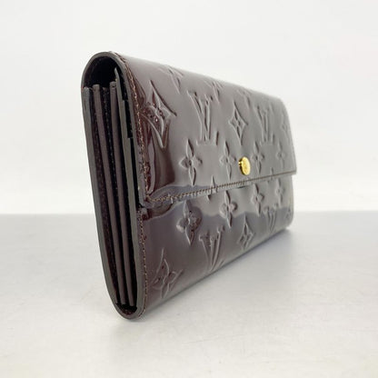 Louis Vuitton Vernis Portefeuille Sarah M93524 Amarante Women's Long Wallet