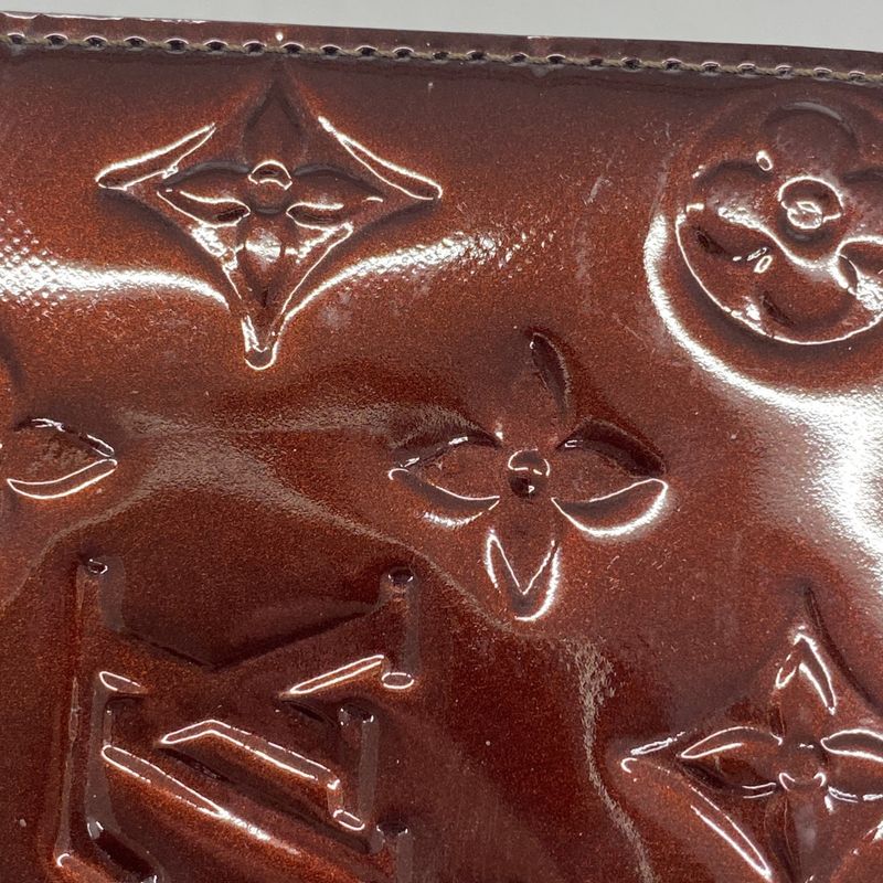 Louis Vuitton Vernis Portefeuille Sarah M93524 Amarante Women's Long Wallet