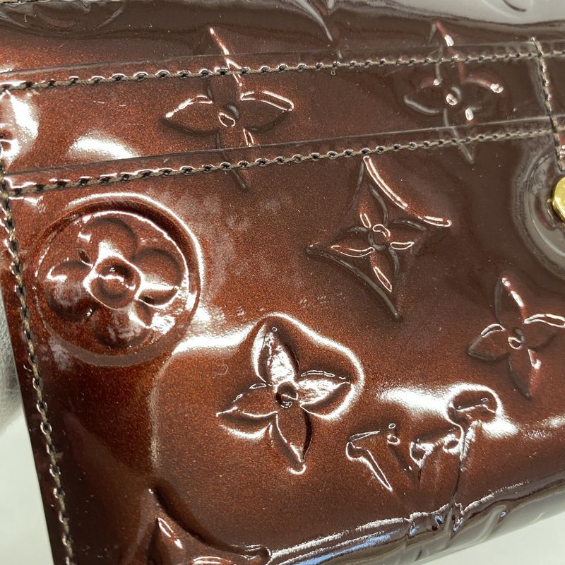 Louis Vuitton Vernis Portefeuille Sarah M93524 Amarante Women's Long Wallet