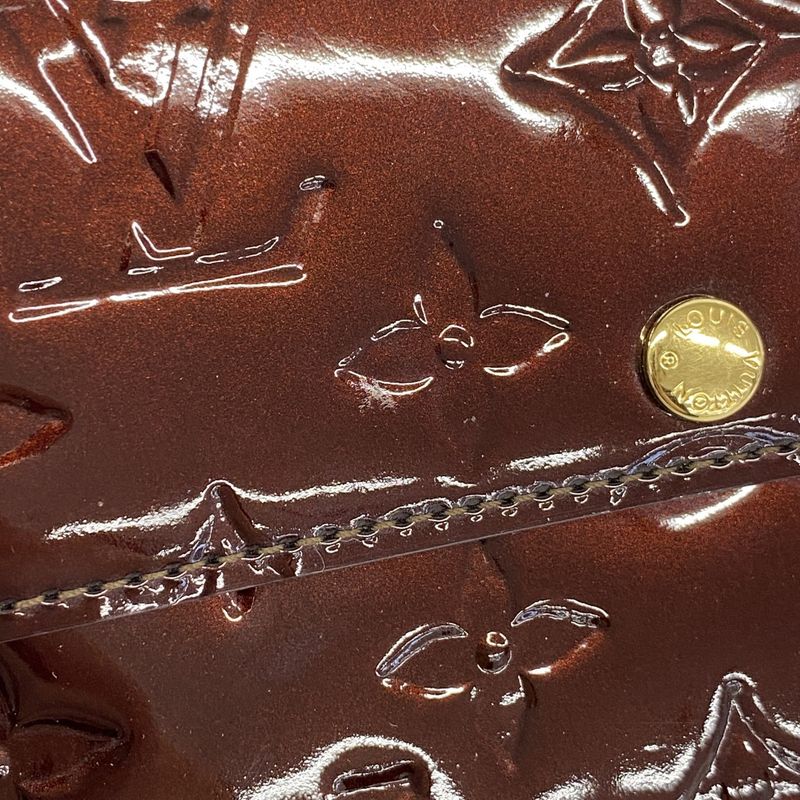 Louis Vuitton Vernis Portefeuille Sarah M93524 Amarante Women's Long Wallet