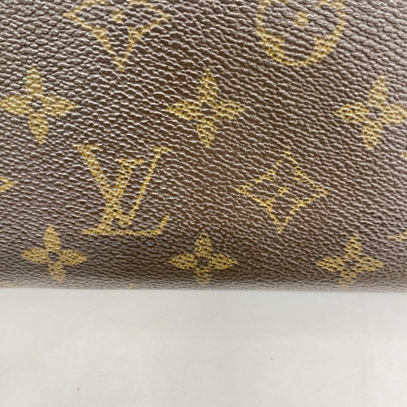 Louis Vuitton Long Wallet Monogram Porte Monnaie Zip M61727 Brown Men Women