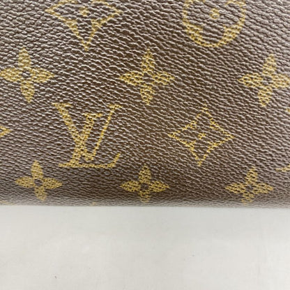 Louis Vuitton Long Wallet Monogram Porte Monnaie Zip M61727 Brown Men Women