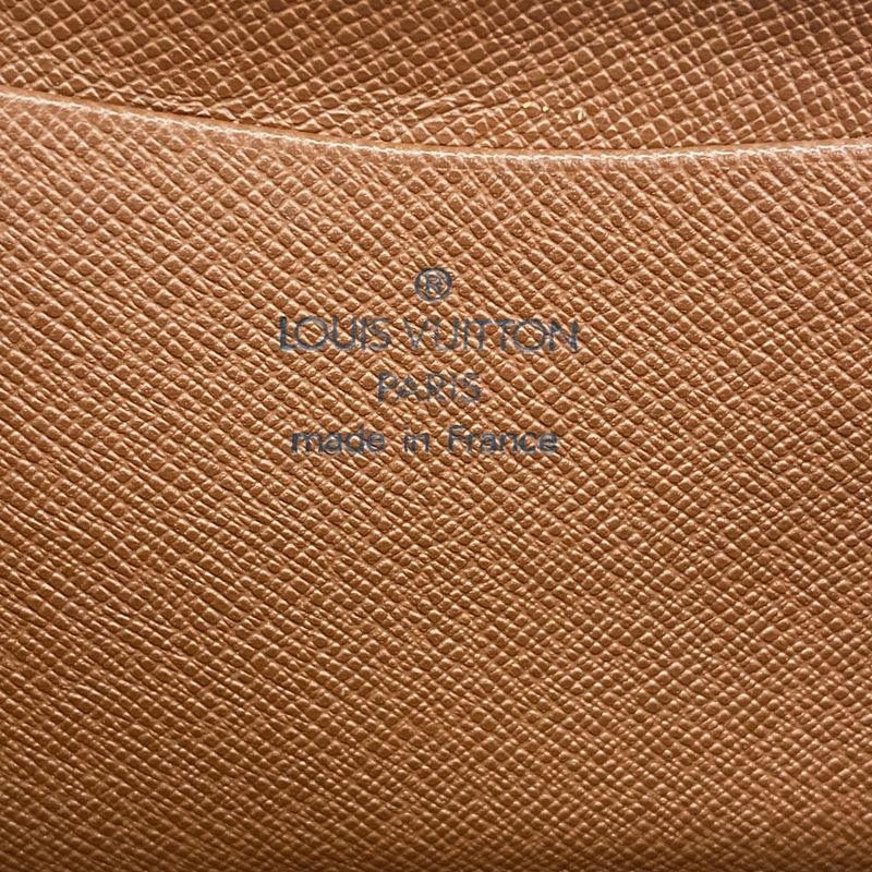 Louis Vuitton Long Wallet Monogram Porte Monnaie Zip M61727 Brown Men Women