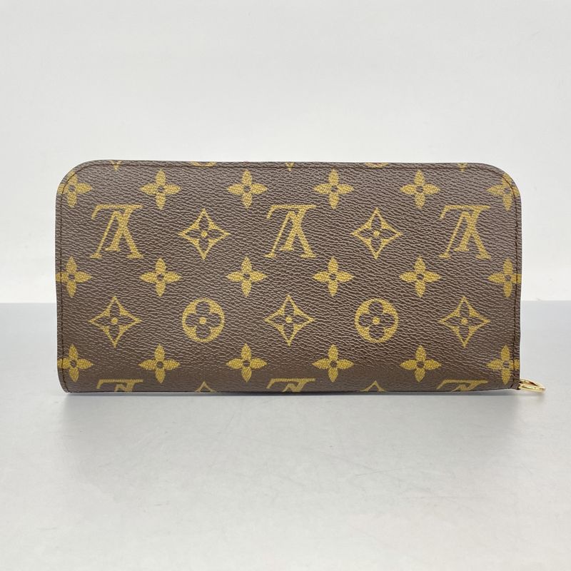 Louis Vuitton Long Wallet Monogram Portefeuille Antholite M60250 Rouge Ladies