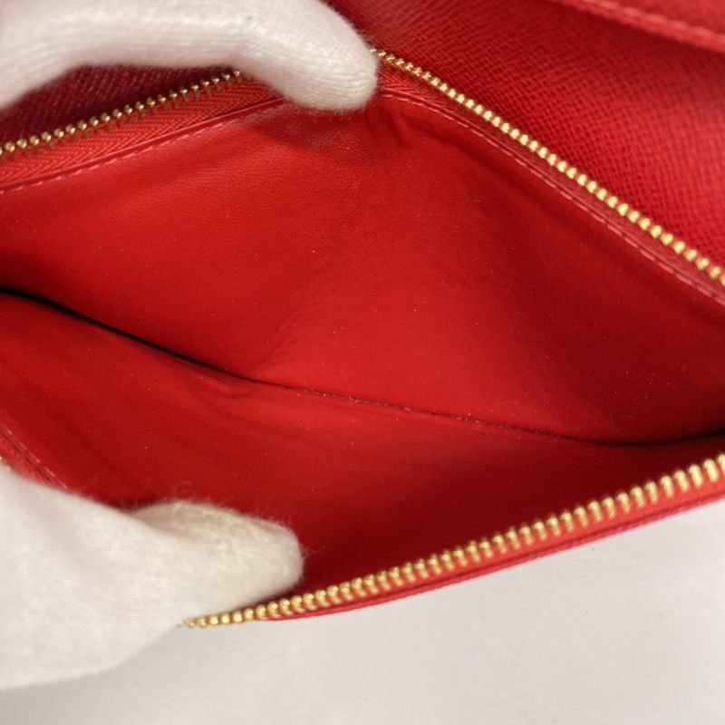 Louis Vuitton Long Wallet Monogram Portefeuille Antholite M60250 Rouge Ladies