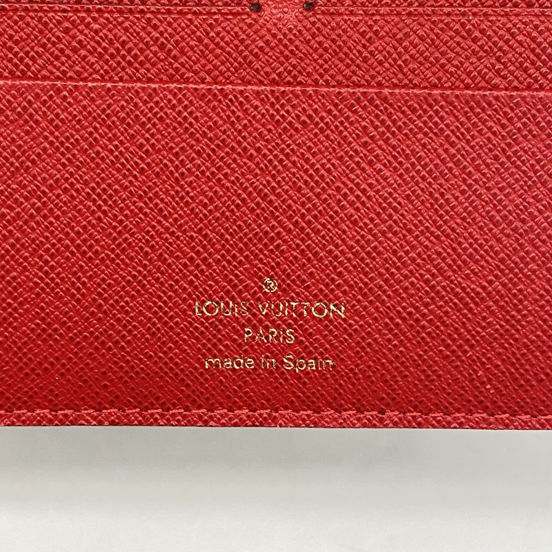 Louis Vuitton Long Wallet Monogram Portefeuille Antholite M60250 Rouge Ladies