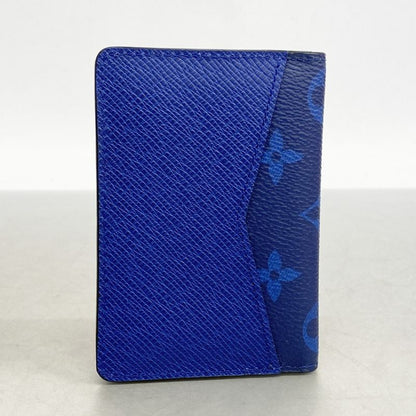 Louis Vuitton Taiga Llama Organizer Du Poche M30301 Cobalt Men's Card Case