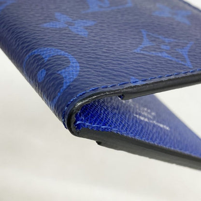 Louis Vuitton Taiga Llama Organizer Du Poche M30301 Cobalt Men's Card Case