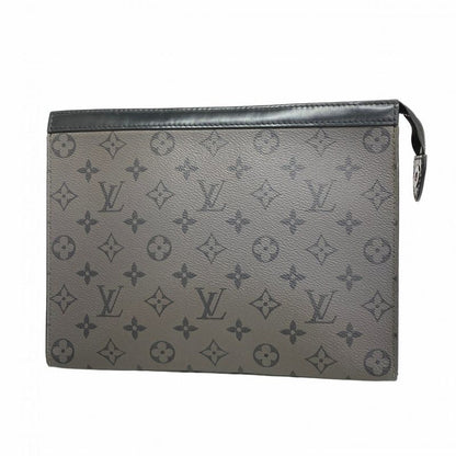 Louis Vuitton Monogram Eclipse Reverse Pochette Voyage M69535 Gray Black Men's