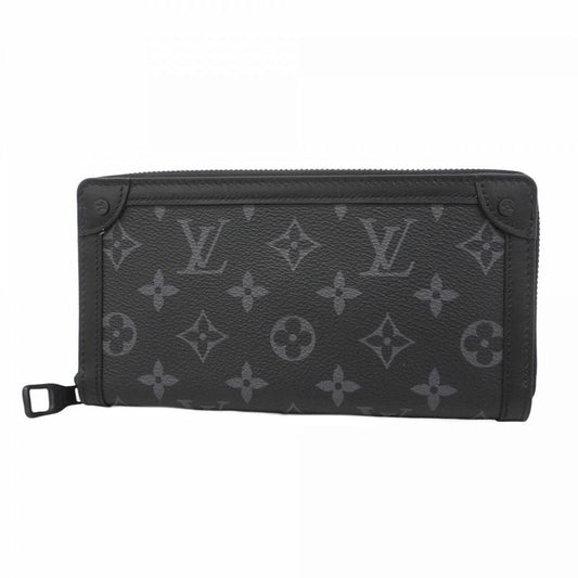 Louis Vuitton Monogram-eclipse Trunk Zippy Wallet M80558 Blackmen's
