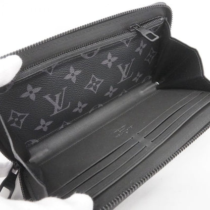 Louis Vuitton Monogram-eclipse Trunk Zippy Wallet M80558 Blackmen's