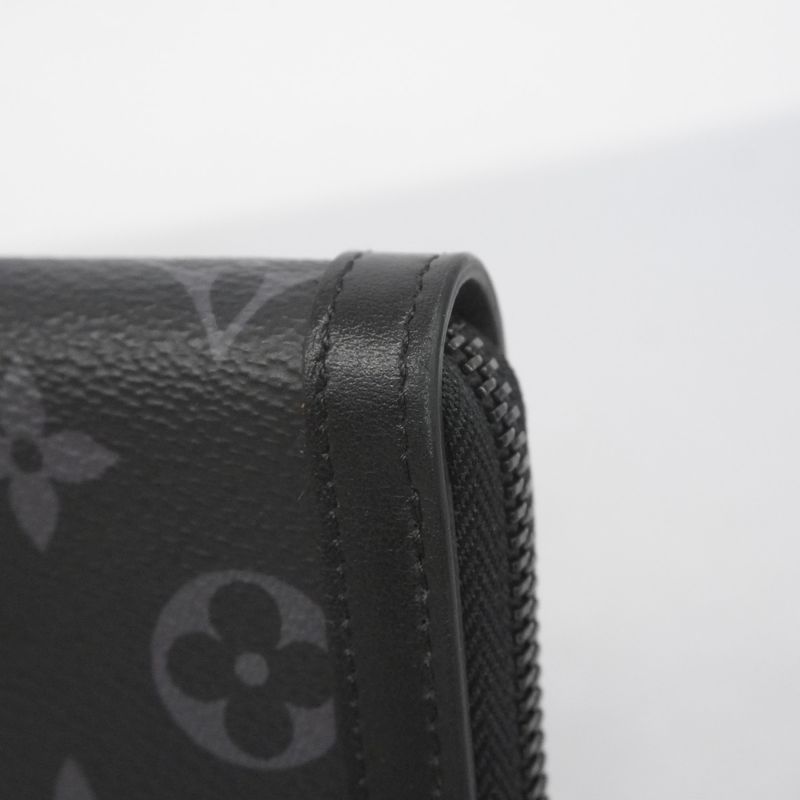 Louis Vuitton Monogram-eclipse Trunk Zippy Wallet M80558 Blackmen's