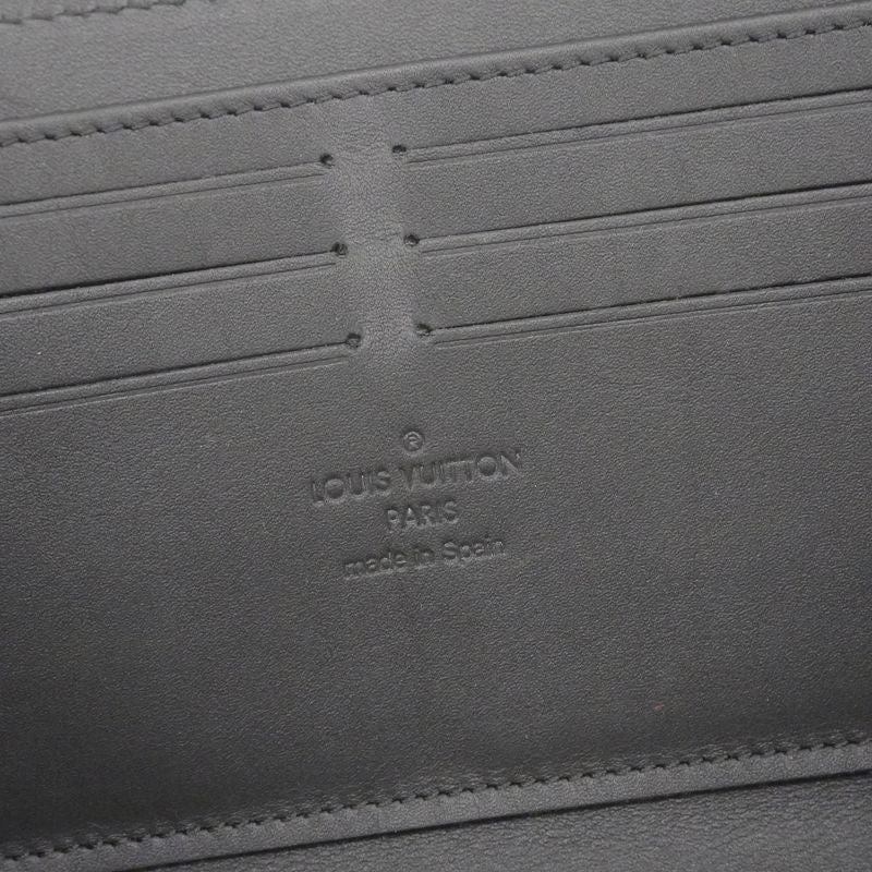 Louis Vuitton Monogram-eclipse Trunk Zippy Wallet M80558 Blackmen's