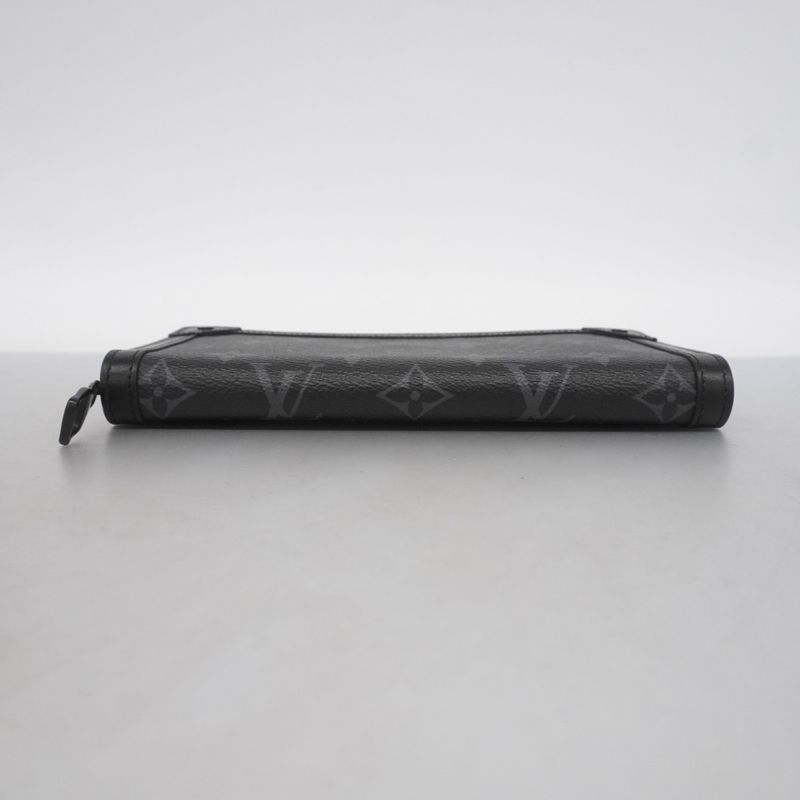 Louis Vuitton Monogram-eclipse Trunk Zippy Wallet M80558 Blackmen's