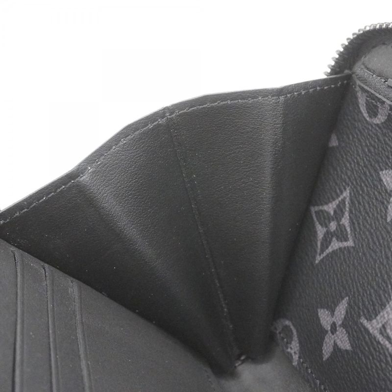Louis Vuitton Monogram-eclipse Trunk Zippy Wallet M80558 Blackmen's