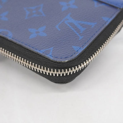Louis Vuitton Long Wallet Taiga Llama Zippy Wallet Vertical M30447 Cobalt Men's