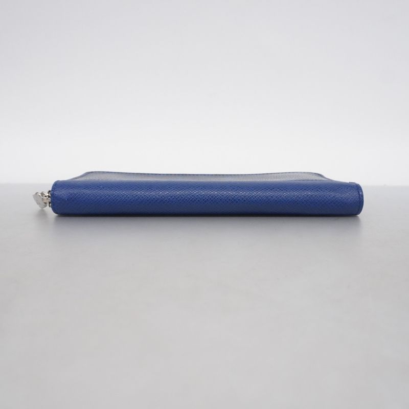 Louis Vuitton Long Wallet Taiga Llama Zippy Wallet Vertical M30447 Cobalt Men's