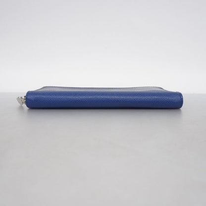 Louis Vuitton Long Wallet Taiga Llama Zippy Wallet Vertical M30447 Cobalt Men's