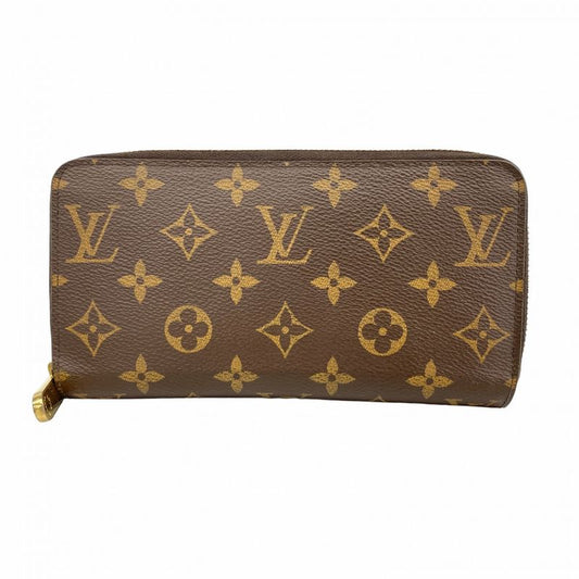 Louis Vuitton Long Wallet Monogram Zippy Wallet M41896 Brown Coquelicot Ladies