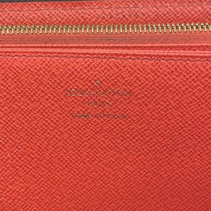 Louis Vuitton Long Wallet Monogram Zippy Wallet M41896 Brown Coquelicot Ladies